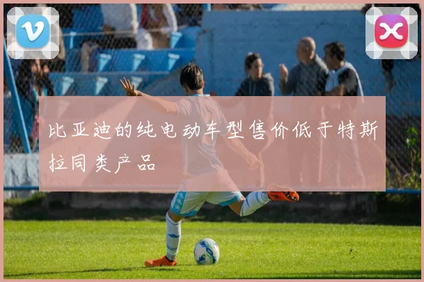 比亚迪的纯电动车型售价低于特斯拉同类产品