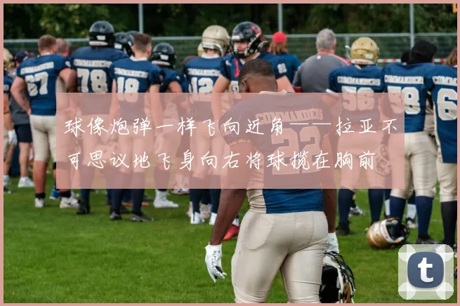 球像炮弹一样飞向近角——拉亚不可思议地飞身向右将球揽在胸前